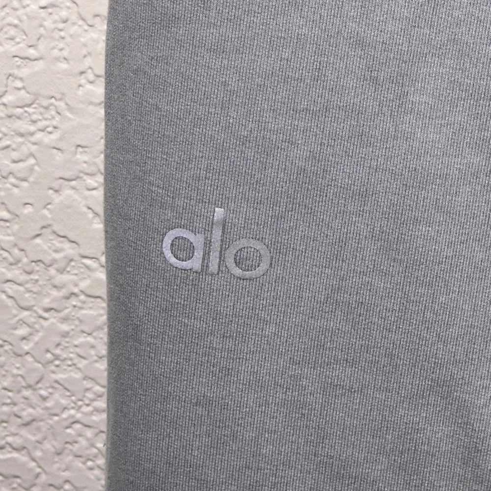 ALO Yoga Moto Jogger Sweatpants Women's Gray Zipper Pockets  Small - Picture 6 of 9